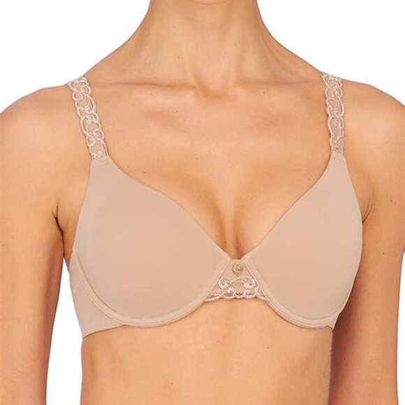 NWT Natori Pure Luxe Full Fit Bra Cafe/ Nude Underwired Unlined bra - Picture 6 of 16